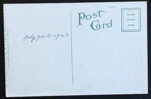 Garden Pier Atlantic City NJ Virginia Post Card Co 8119N 