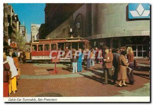 Postcard Modern San Francisco Cable Car Turntable