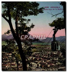 Old Postcard Grenoble Cable car of the Bastille