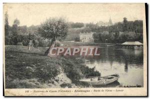 Old Postcard From Around Caen Germany Bords De L & # 39Orne Lavoir