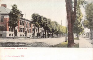 Postcard Fifth Street in Goshen, Indiana~130539