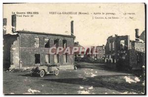 Old Postcard Vert la Gravelle After the passage of the Barbarians Automotive ...