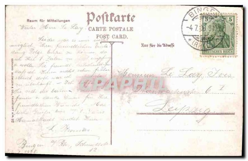 Old Postcard Schloss Rheinstein