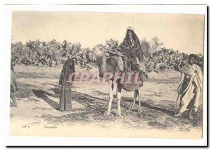 Morocco Old Postcard Nomads (dromedary camel)