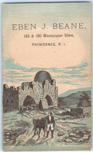 c1880s Providence Holy Land Ancient Temple Ruins Dome Trade Card Eben Beane C28