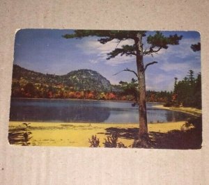 VINTAGE POSTCARD USED 1953 CATHEDRAL LEDGE & ECHO LAKE PARK N CONWAY N.H.