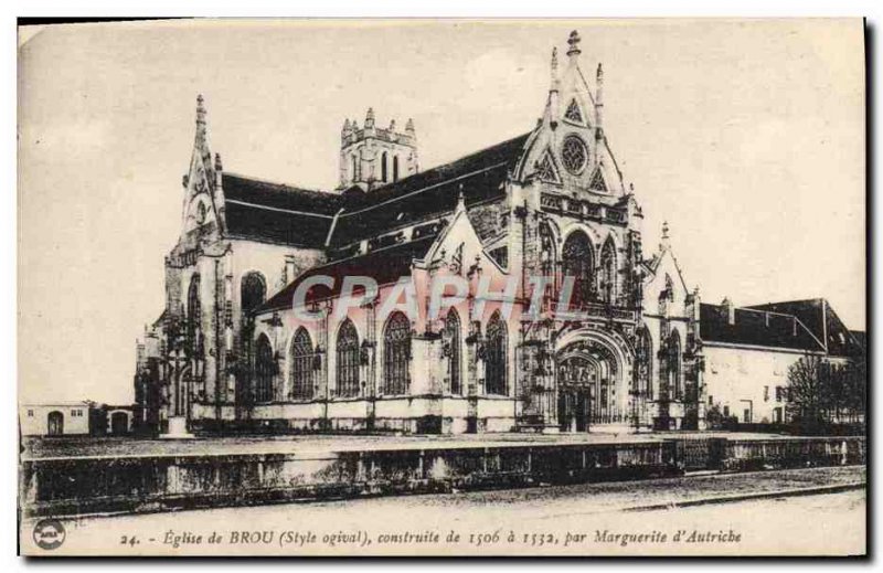 Old Postcard Bourg Brou Church Built from 1506 to 1532 by Margaret & # 39Autr...