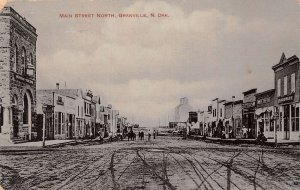 Granville North Dakota Main Street Looking North Vintage Postcard U540