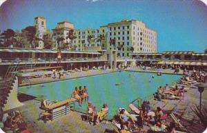 Florida Hollywood Beach Hotel View Of Pool And Cabana Terrace