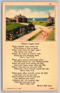 Cape Cod  Massachusetts Postcard   c1945