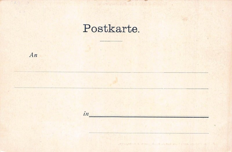 A113 Germany Salt Mine Berchtesgaden Workers on Slide vintage postcard