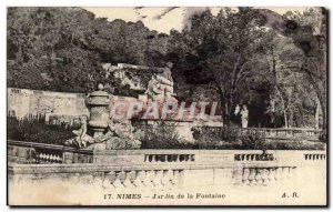 Nimes - Fountain Gardens - Old Postcard