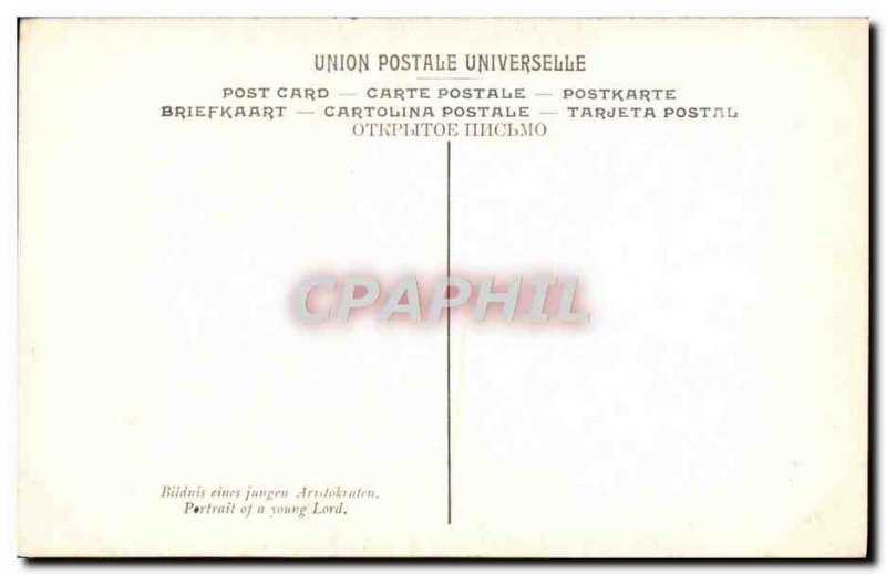 Old Postcard Noordt Portrait by foot d & # 39un young lord Dog Musee Saint Pi...