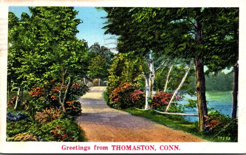 Connecticut Greetings From Thomaston 1938