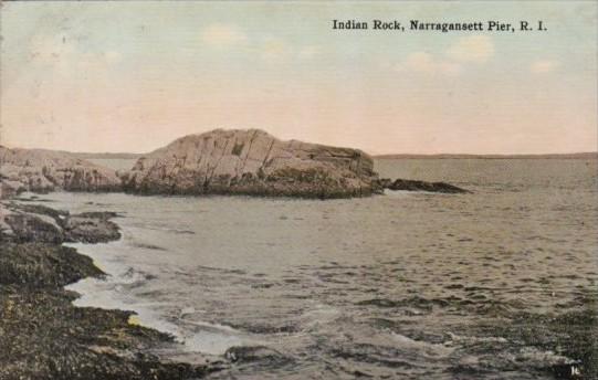 Rhode Island Narragansett Pier Indian Rock 1914