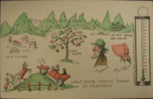 Vermont Car Donkey Farmer Comic c1910 Postcard