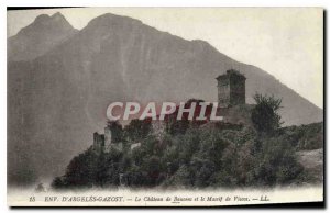 Postcard Old Approx Argeles Gazost Le Chateau de Boucens and the Massif of Vi...