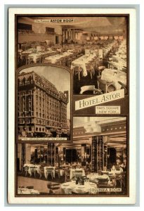 Vintage 1910's Advertising Postcard - Hotel Astor Upper West Side NYC New York