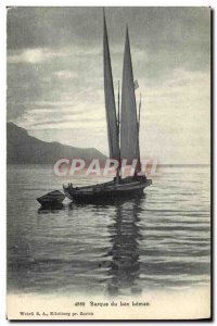 Old Postcard Boat Geneva Lake Leman boat