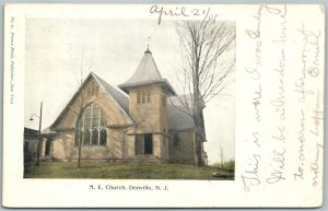 DENVILLE NJ M.E. CHURCH 1908 UNDIVIDED ANTIQUE POSTCARD