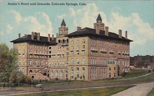 Colorado Colorado Springs Antlers Hotel And Grounds