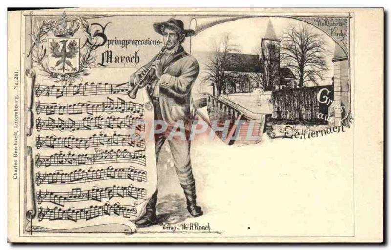 VINTAGE POSTCARD Marsch Gruss aus EchternachÂ 