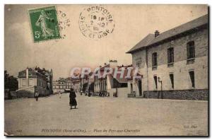 Pontoise Old Postcard Park Place to Carts