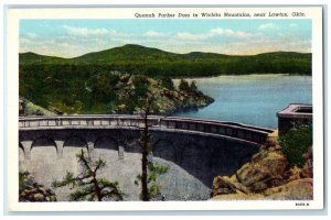 c1930 Quanah Parker Dam Wichita Mountains Lawton Oklahoma OK Unposted Postcard