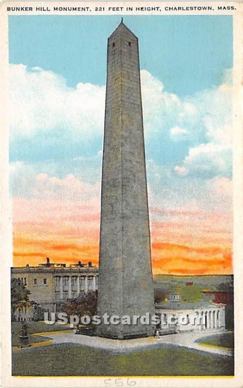 Bunker Hill Monument - Charlestown, Massachusetts MA  