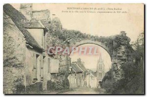 Postcard Montfort l'Amaury Old Gate Bardoul Entree of vilel under the castle