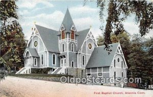 First Baptist Church Ansonia, Conn, USA Unused 