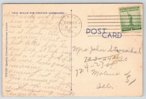 Reinbeck Iowa~Greetings From The Primrose Path~1941 Strosahal of Moline IL PC 