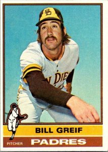 1976 Topps Baseball Card Dave Bill Greif San Diego Padres sk13509