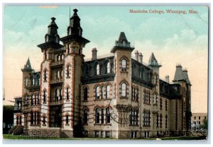 1913 Manitoba College Winnipeg Manitoba Canada Antique Posted Postcard