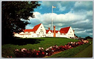 Cape Breton Highlands Nova Scotia Canada 1950s Postcard Keltic Lodge