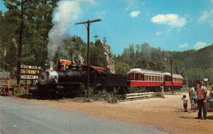 1880 Train Oblivion - Keystone, SD Black Hills Railroad c1950s Vintage Postcard