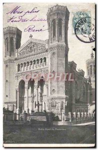 Old Postcard Lyon Notre Dame de Fourviere