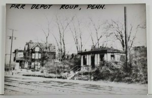 Rppc PRR Depot ROUP Pennsylvania Pittsburgh Region Near Shadyside Postcard P15