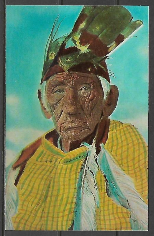 Native American Ka we tah ke shig Oldest Living American Chippewa MX 104 Topics Cultures Ethnicities Native Americans Postcard