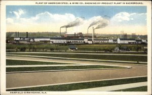FAIRFIELD-BIRMINGHAM AL American Steel & Wire FACTORY c1920 Postcard