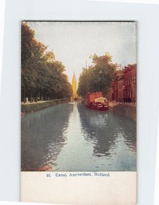 Postcard Canal, Amsterdam, Netherlands