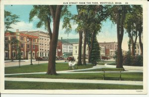 Westfield,Mass., Elm Street From The Park