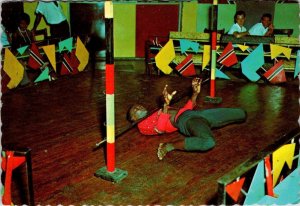 Virgin Islands  MAN Performing COLORFUL NATIVE LIMBO DANCE  4X6 Vintage Postcard
