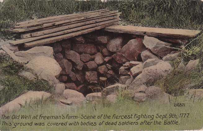 Bemis Heights NY, New York - Old Well on Freeman's Farm - pm 1913 - DB