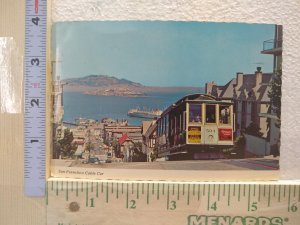 Postcard San Francisco Cable Car, San Francisco, California