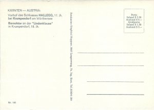 Postcard Austria Karnten Hallegg Krumpendorf