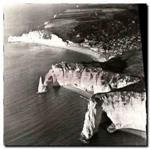 Modern Postcard Aerial view of Etretat 3 Doors