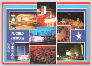 State View~Las Vegas NV~Multi-View~Night Views~Red Blue Border~Continental PC