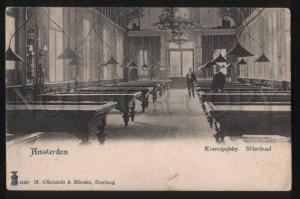 3102023 BILLIARDS AMSTERDAM Krasnapolsky BILLARDZAAL Vintage PC