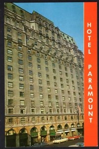 NEW YORK CITY Hotel Paramount Forty-Sixth Street West of Broadway Tel CI 6-5500